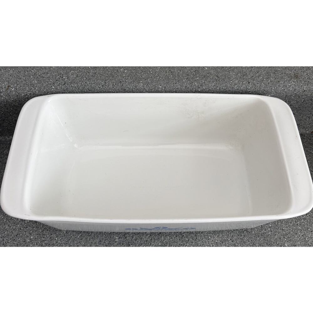 Vintage Corning Ware Blue Cornflower P-315 2 Quart Bread Loaf Pan 9x5x3" - Picture 2 of 3